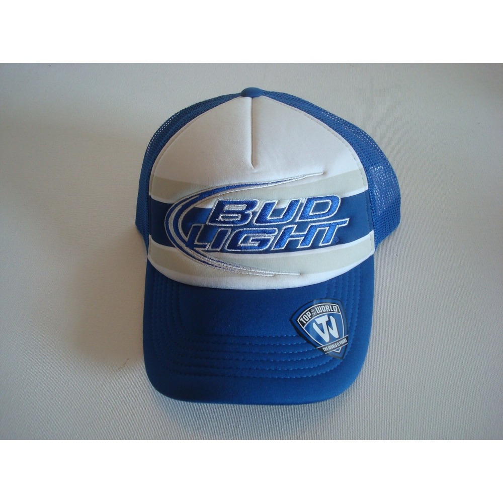 BUD LITE BEER TRUCKER BIG LOGO snapback DEADSTOCK HAT CAP VINTAGE P5